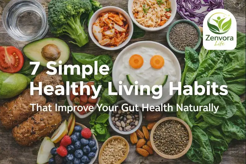 7 simple healthy living habits that improve your gut health naturally