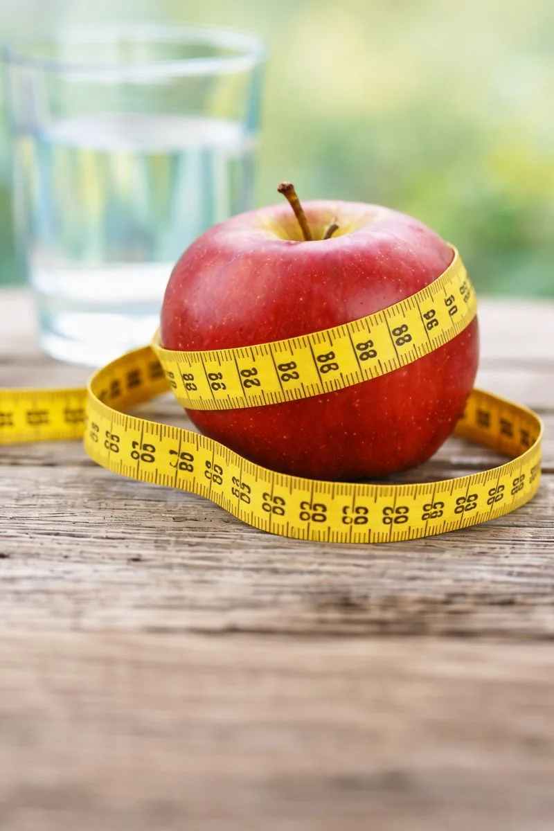 weight loss concept with healthy diet and fat loss lifestyle